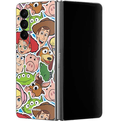 Disney Toy Story Collages Portrait Galaxy Z Fold4 5G Skin