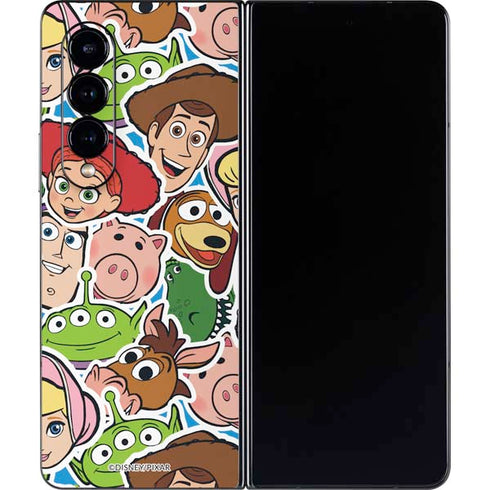 Disney Toy Story Collages Portrait Galaxy Z Fold4 5G Skin