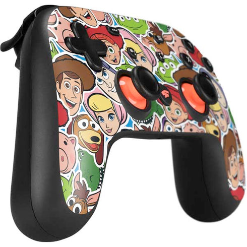 Disney Toy Story Collages Portrait Google Stadia Controller Skin