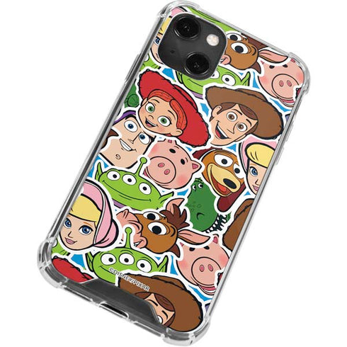 Disney Toy Story Collages Portrait iPhone 14 Plus Clear Case