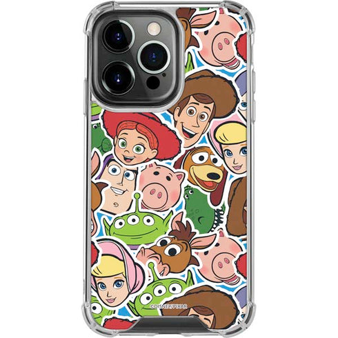 Disney Toy Story Collages Portrait iPhone 14 Pro Clear Case