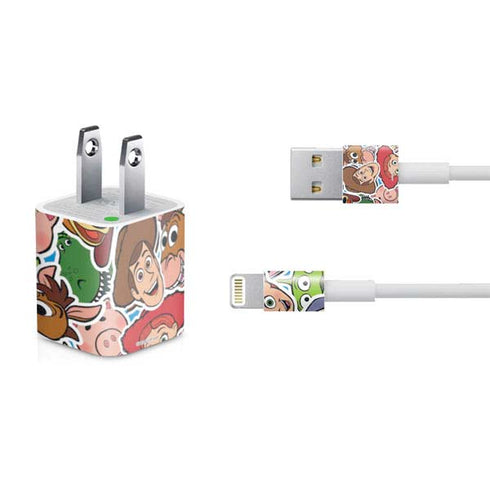 Disney Toy Story Collages Portrait iPhone Charger (5W USB) Skin