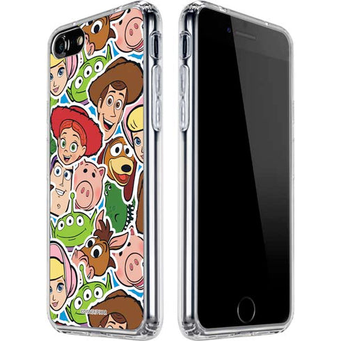 Disney Toy Story Collages Portrait iPhone SE (2nd & 3rd Gen) Clear Case