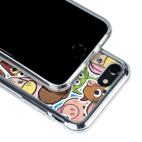 Disney Toy Story Collages Portrait iPhone SE (2nd & 3rd Gen) Clear Case