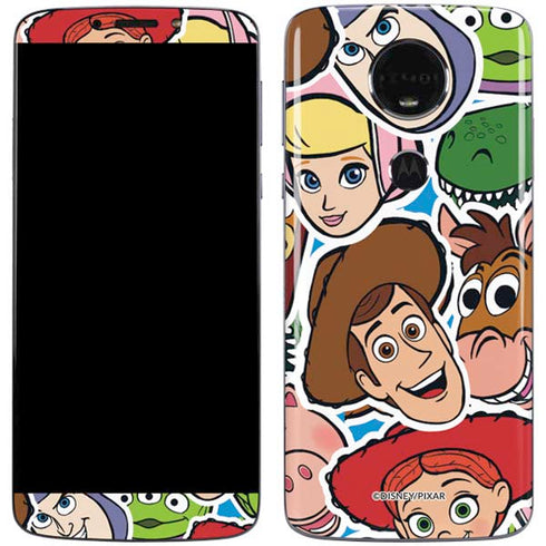 Disney Toy Story Collages Portrait Moto E5 Plus Skin