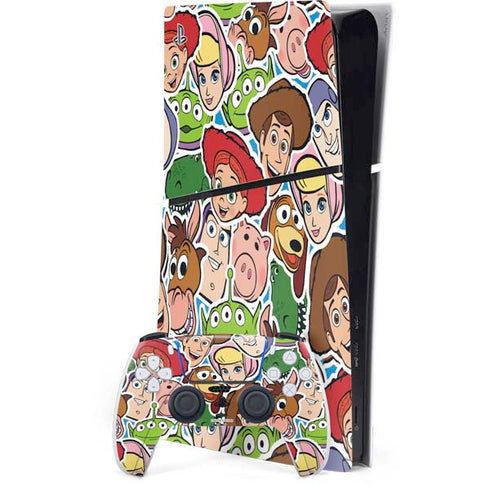 Disney Toy Story Collages Portrait PS5 Slim Digital Edition Bundle Skin