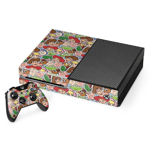 Disney Toy Story Collages Portrait Xbox One Console and Controller Bundle Skin