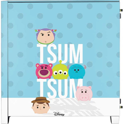 Disney Tsum Tsum Toy Story charcaters Corsair 4000D Tempered Glass Mid-Tower ATX Case Skin
