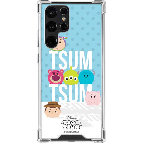 Disney Tsum Tsum Toy Story charcaters Galaxy S24 Ultra Clear Case