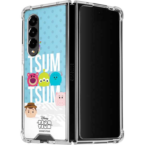 Disney Tsum Tsum Toy Story charcaters Galaxy Z Fold4 5G Clear Case