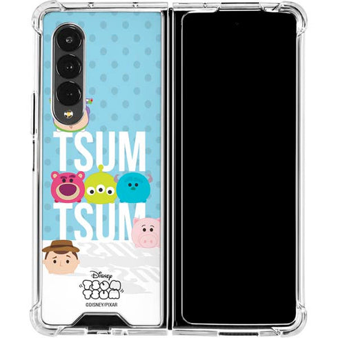 Disney Tsum Tsum Toy Story charcaters Galaxy Z Fold4 5G Clear Case