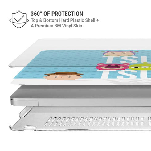Disney Tsum Tsum Toy Story charcaters MacBook Pro 13in (2020) Case plus Skin
