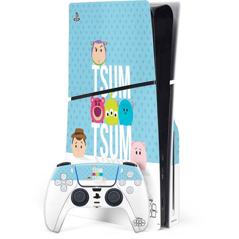 Disney Tsum Tsum Toy Story charcaters PS5 Slim Disk Bundle Skin