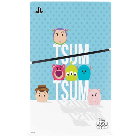 Disney Tsum Tsum Toy Story charcaters PS5 Slim Digital Edition Bundle Skin