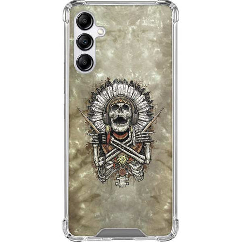 Liquid Blue Tribal Beats Galaxy A14 5G Clear Case