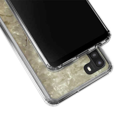 Liquid Blue Tribal Beats Galaxy A21 Clear Case