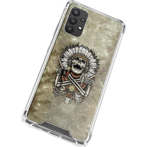 Liquid Blue Tribal Beats Galaxy A32 5G Clear Case