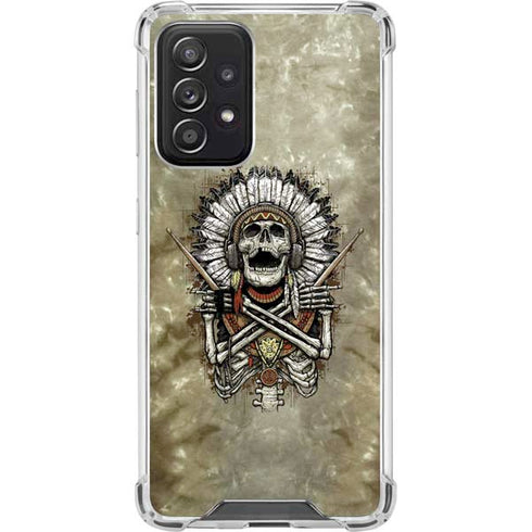 Liquid Blue Tribal Beats Galaxy A52 5G Clear Case