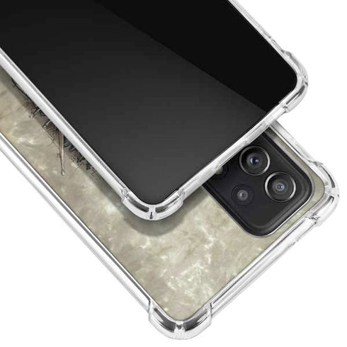 Liquid Blue Tribal Beats Galaxy A52 5G Clear Case