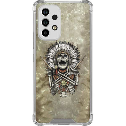 Liquid Blue Tribal Beats Galaxy A53 5G Clear Case