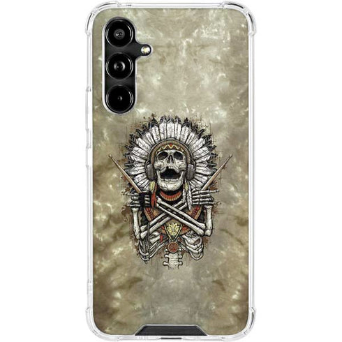 Liquid Blue Tribal Beats Galaxy A54 5G Clear Case