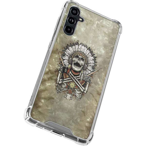 Liquid Blue Tribal Beats Galaxy A54 5G Clear Case