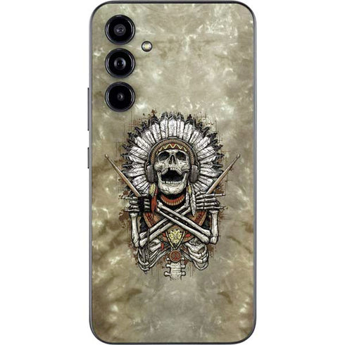 Liquid Blue Tribal Beats Galaxy A54 5G Skin