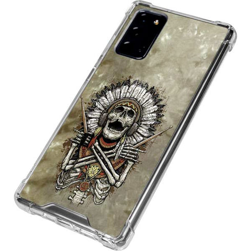Liquid Blue Tribal Beats Galaxy Note20 5G Clear Case