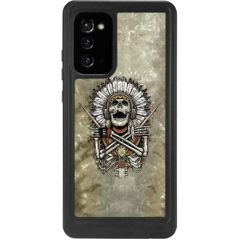 Liquid Blue Tribal Beats Galaxy Note20 5G Waterproof Case