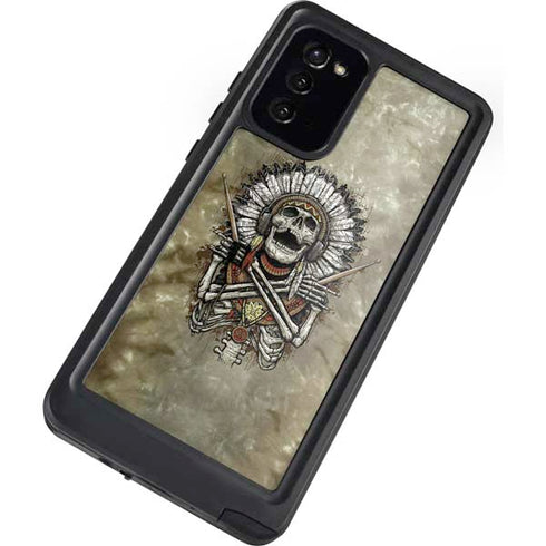 Liquid Blue Tribal Beats Galaxy Note20 5G Waterproof Case
