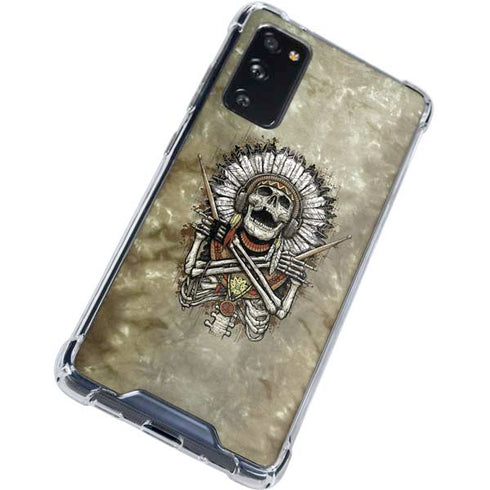 Liquid Blue Tribal Beats Galaxy S20 FE Clear Case