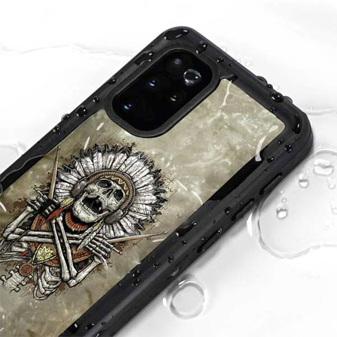 Liquid Blue Tribal Beats Galaxy S20 Plus Waterproof Case