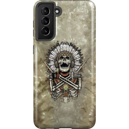 Liquid Blue Tribal Beats Galaxy S21 FE Pro Case