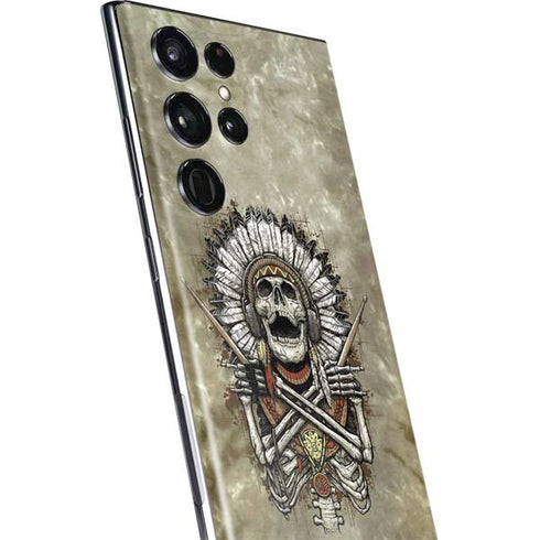 Liquid Blue Tribal Beats Galaxy S22 Ultra Skin