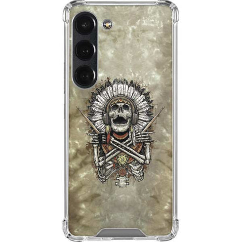 Liquid Blue Tribal Beats Galaxy S23 Clear Case