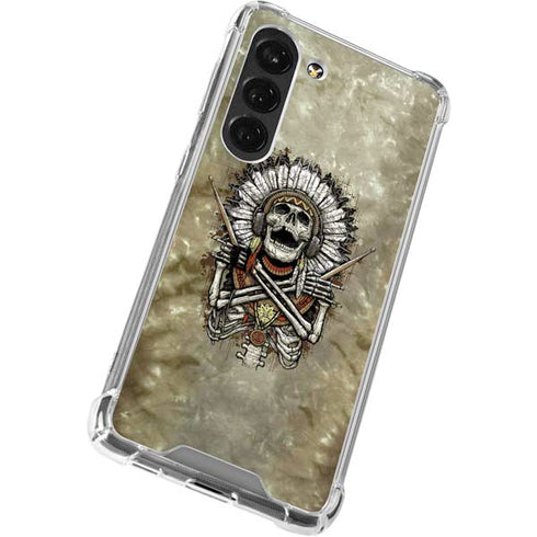 Liquid Blue Tribal Beats Galaxy S23 Clear Case