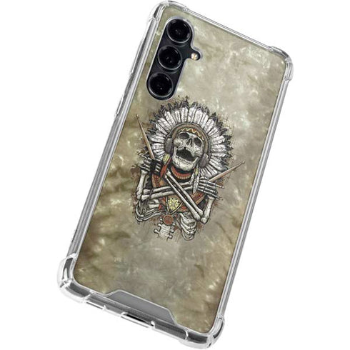Liquid Blue Tribal Beats Galaxy S23 FE Clear Case