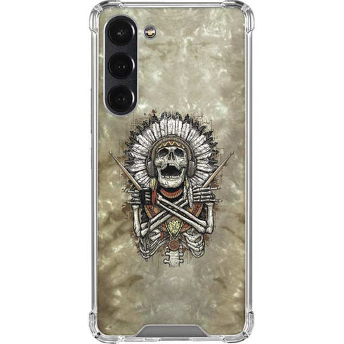 Liquid Blue Tribal Beats Galaxy S23 Plus Clear Case