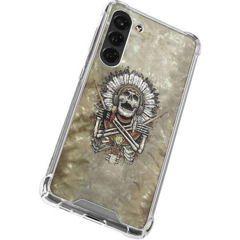 Liquid Blue Tribal Beats Galaxy S23 Plus Clear Case