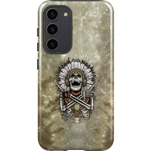 Liquid Blue Tribal Beats Galaxy S23 Plus Pro Case