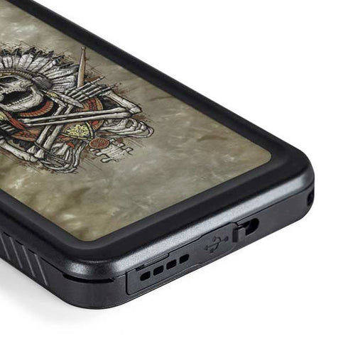 Liquid Blue Tribal Beats Galaxy S23 Plus Waterproof Case