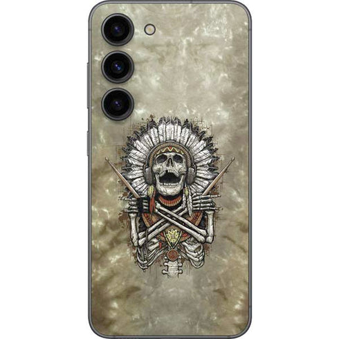Liquid Blue Tribal Beats Galaxy S23 Skin