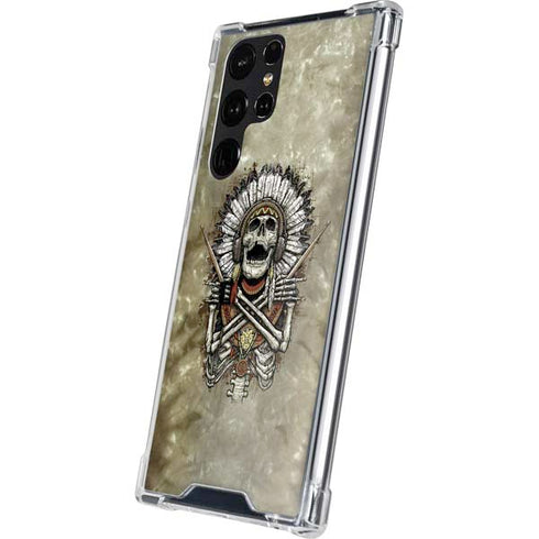 Liquid Blue Tribal Beats Galaxy S24 Ultra Clear Case