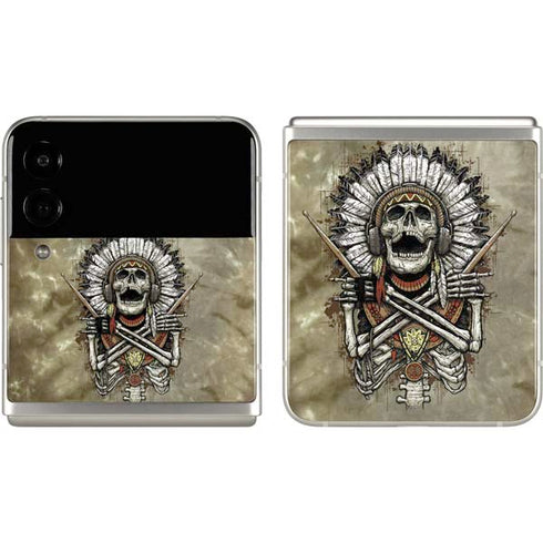 Liquid Blue Tribal Beats Galaxy Z Flip3 5G Skin