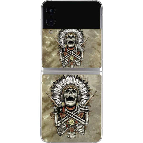 Liquid Blue Tribal Beats Galaxy Z Flip4 5G Skin