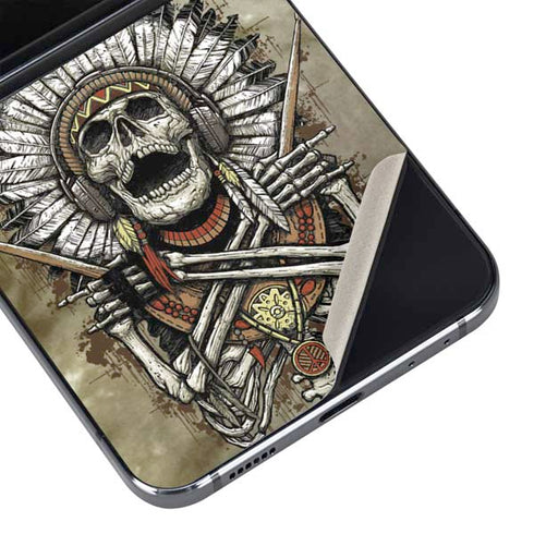 Liquid Blue Tribal Beats Galaxy Z Flip5 5G Skin