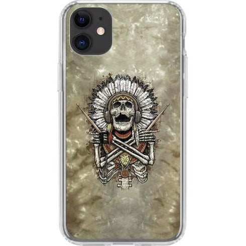 Liquid Blue Tribal Beats iPhone 11 Clear Case