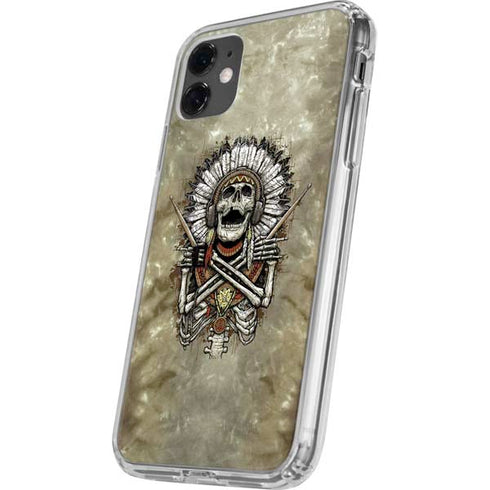 Liquid Blue Tribal Beats iPhone 11 Clear Case