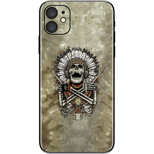 Liquid Blue Tribal Beats iPhone 11 Skin