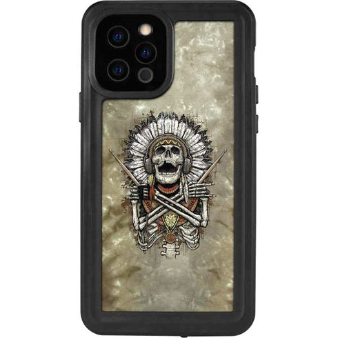 Liquid Blue Tribal Beats iPhone 12 Pro Waterproof Case